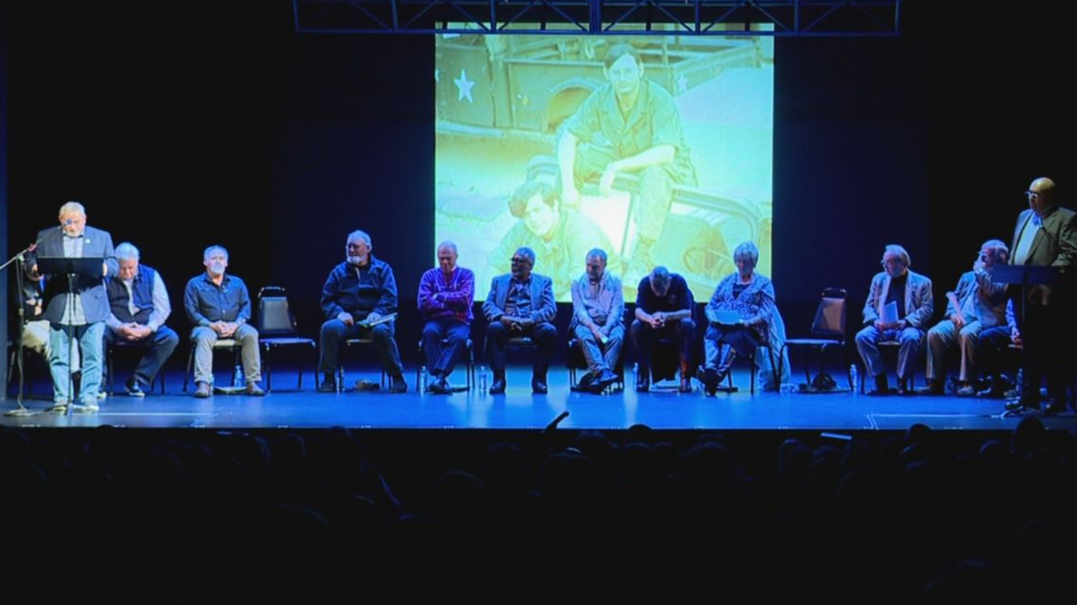 Veterans share poetry, written stories of war on stage