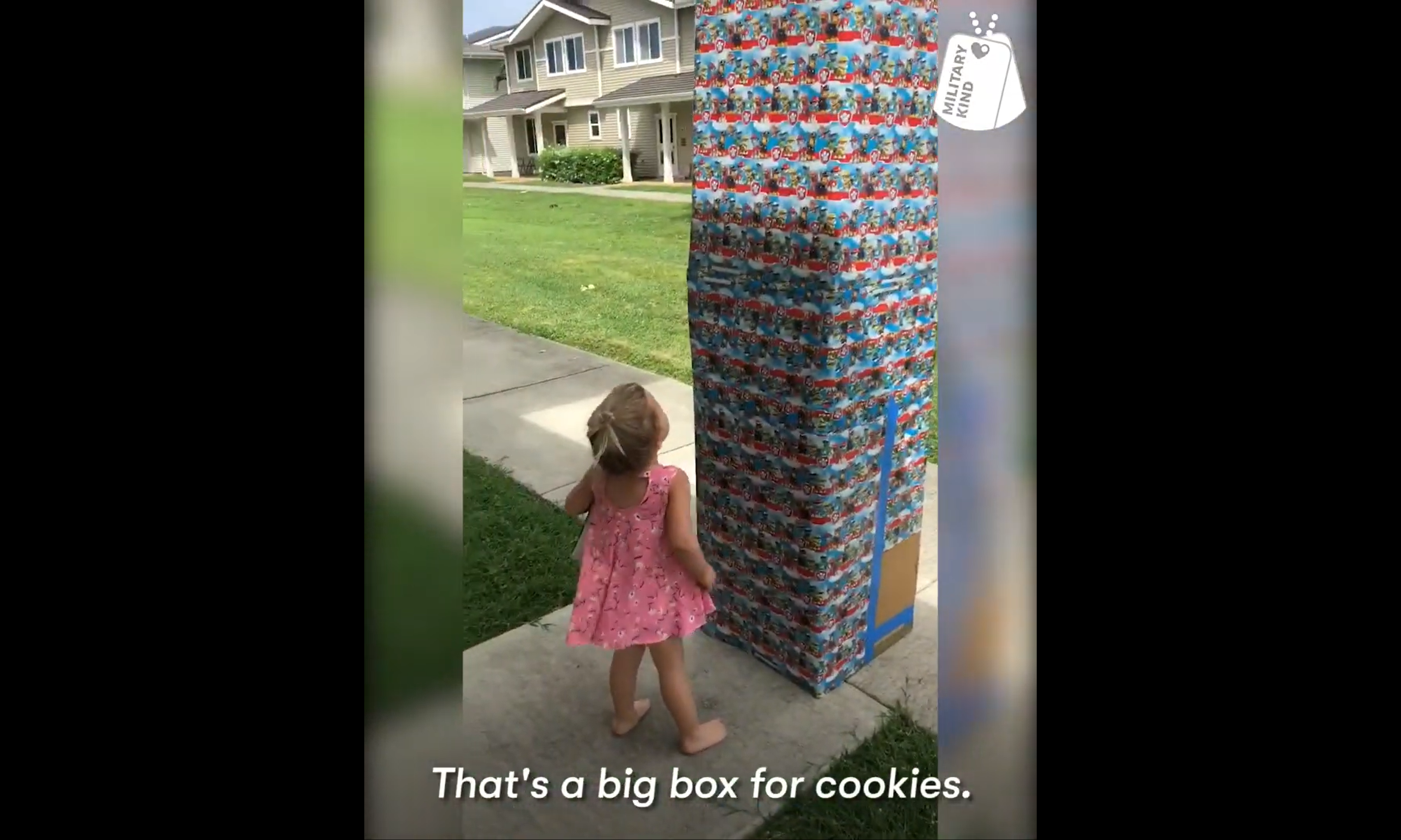 VIDEO: Toddler’s surprise from her military father is WAY better than cookies