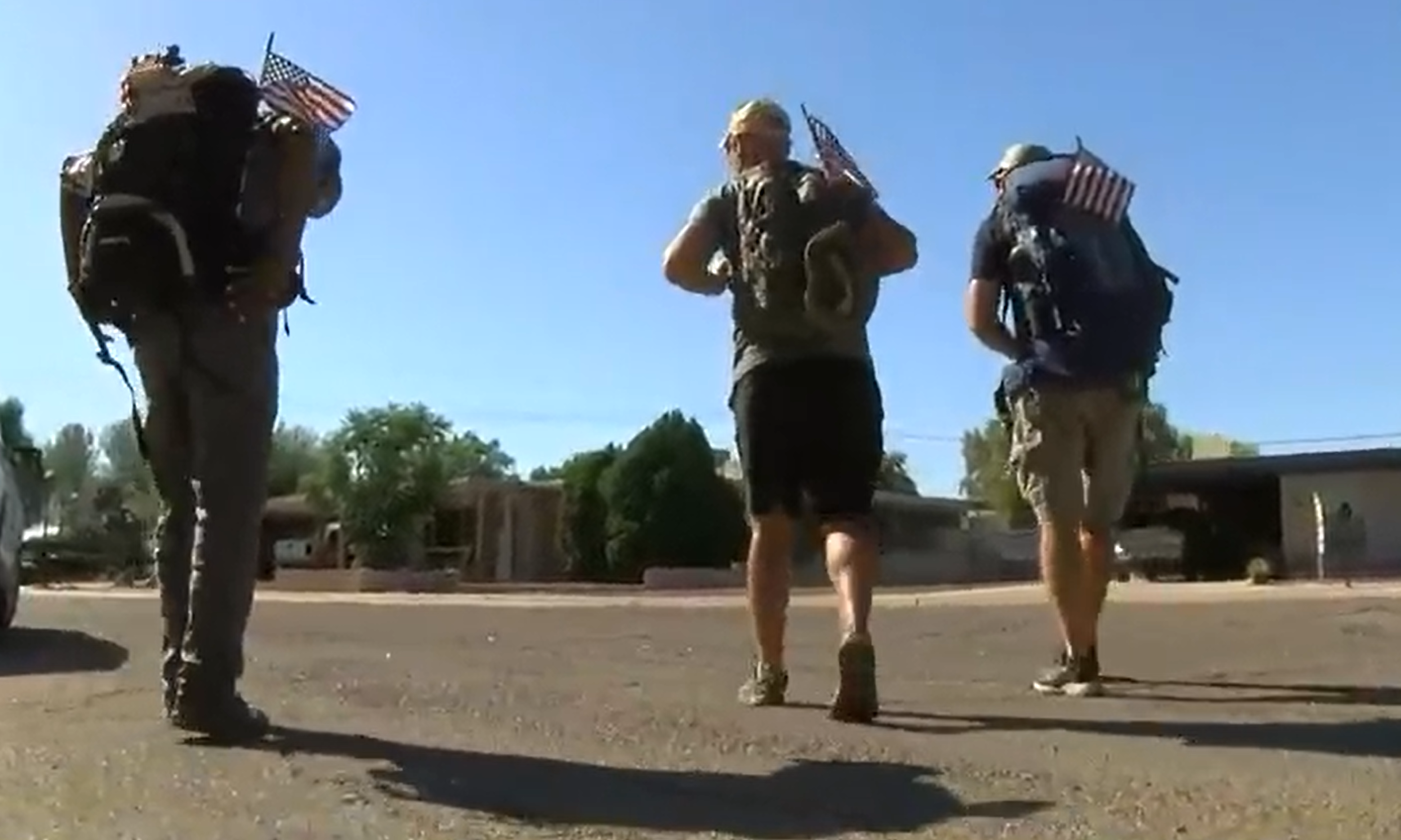 Three veterans trekking across country to raise awareness over veterans’ issues