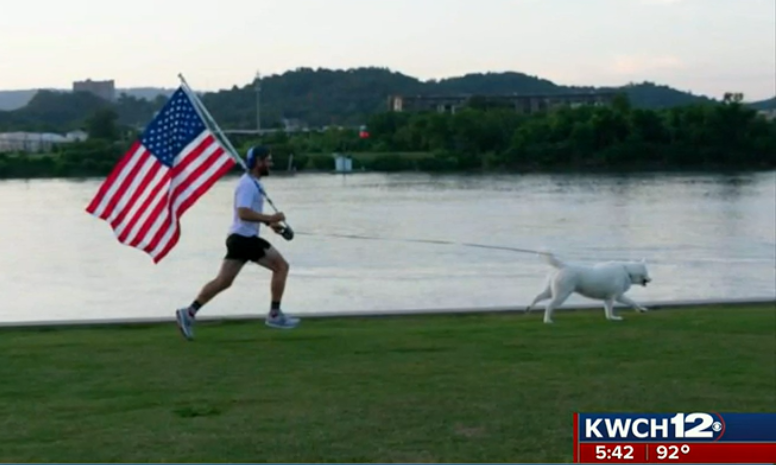 Marine & dog completing cross-country run for veterans issue awareness